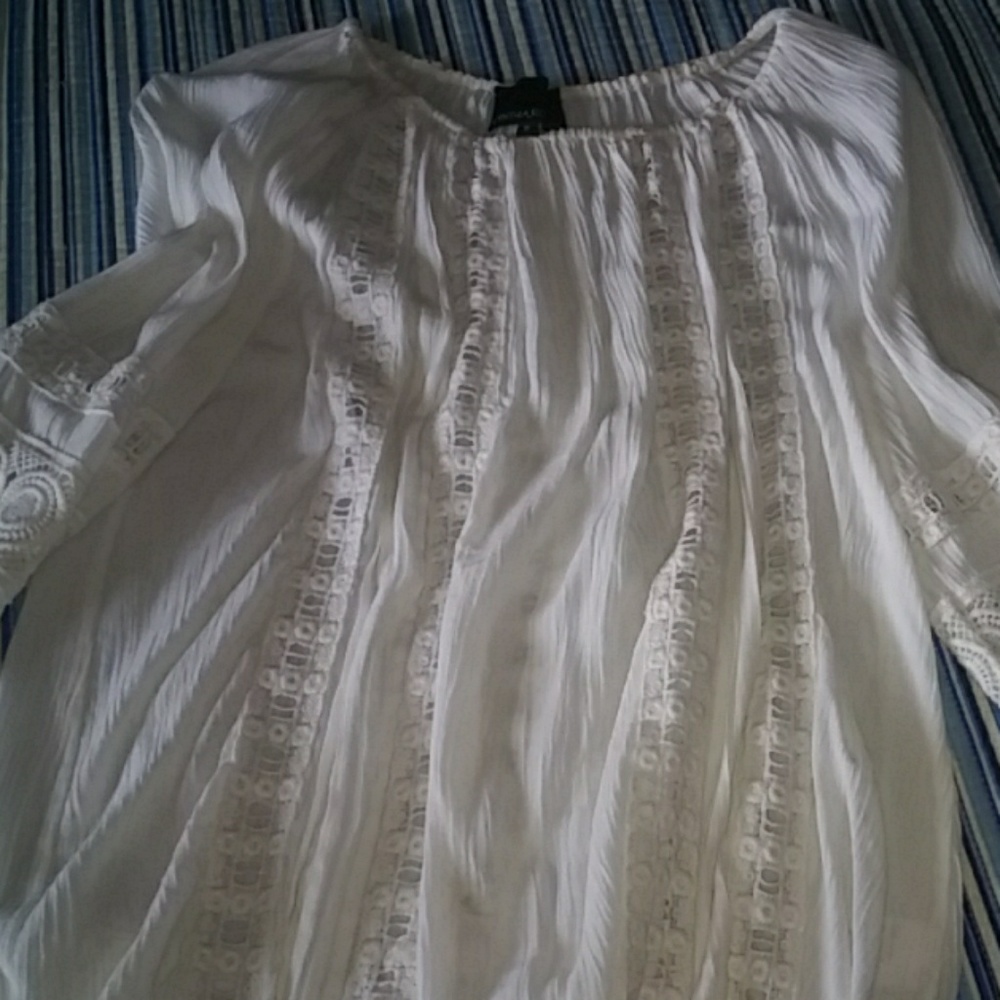 Cynthia Rowley white bandeau lace top